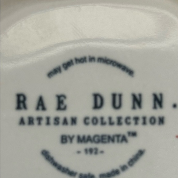 Rae Dunn by Magenta /PEPPERMINT MOCHA /Ceramic / LL Coffee Mug Red Interior - Picture 4 of 4